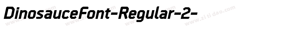 DinosauceFont-Regular-2字体转换