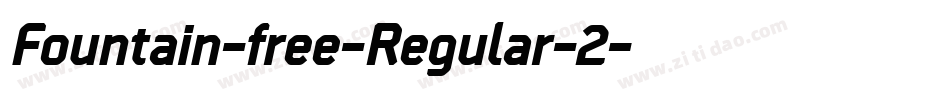 Fountain-free-Regular-2字体转换