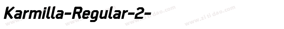 Karmilla-Regular-2字体转换