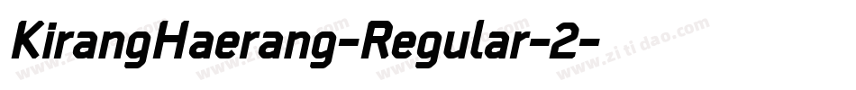 KirangHaerang-Regular-2字体转换