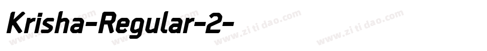 Krisha-Regular-2字体转换