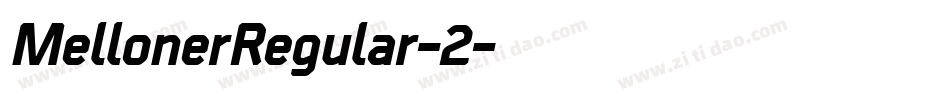 MellonerRegular-2字体转换