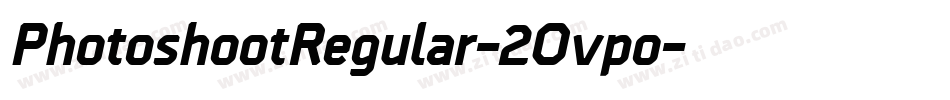 PhotoshootRegular-2Ovpo字体转换