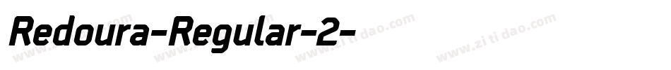 Redoura-Regular-2字体转换