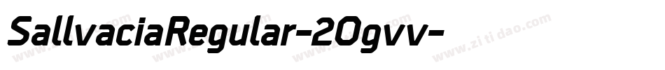 SallvaciaRegular-2Ogvv字体转换