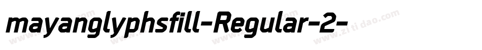 mayanglyphsfill-Regular-2字体转换