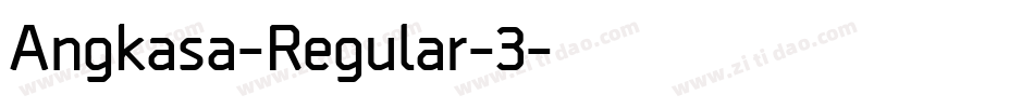 Angkasa-Regular-3字体转换