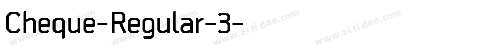 Cheque-Regular-3字体转换