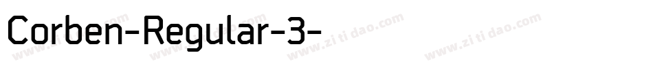 Corben-Regular-3字体转换