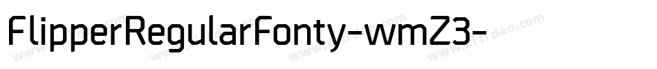 FlipperRegularFonty-wmZ3字体转换