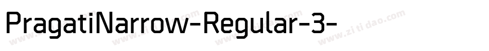PragatiNarrow-Regular-3字体转换