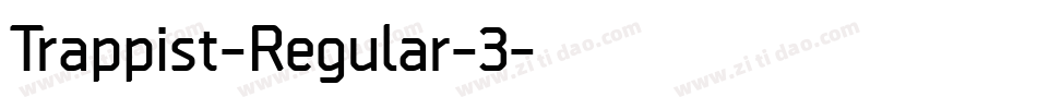 Trappist-Regular-3字体转换