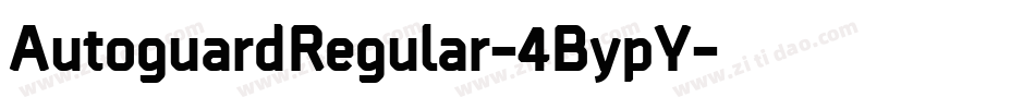 AutoguardRegular-4BypY字体转换