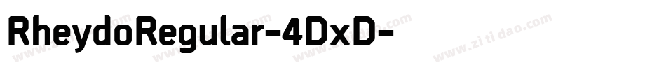 RheydoRegular-4DxD字体转换