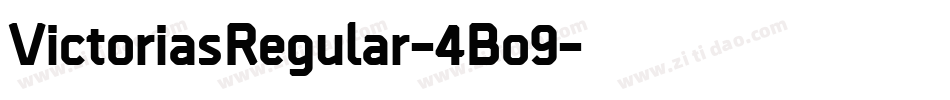 VictoriasRegular-4Bo9字体转换