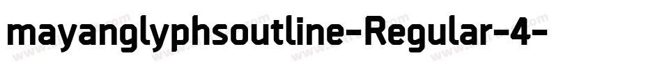 mayanglyphsoutline-Regular-4字体转换