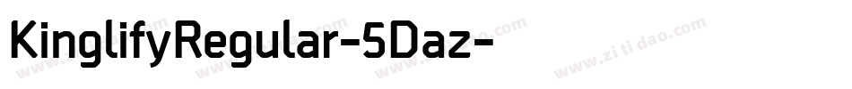KinglifyRegular-5Daz字体转换