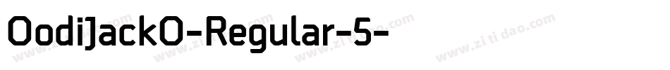 OodiJackO-Regular-5字体转换