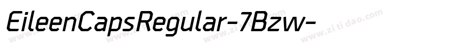EileenCapsRegular-7Bzw字体转换