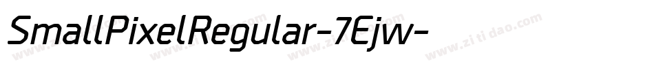 SmallPixelRegular-7Ejw字体转换