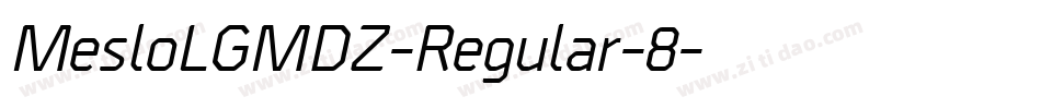 MesloLGMDZ-Regular-8字体转换