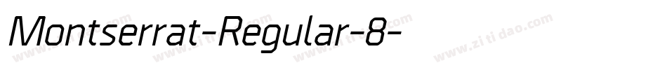 Montserrat-Regular-8字体转换
