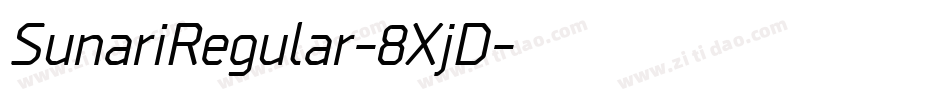 SunariRegular-8XjD字体转换