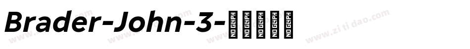 Brader-John-3字体转换