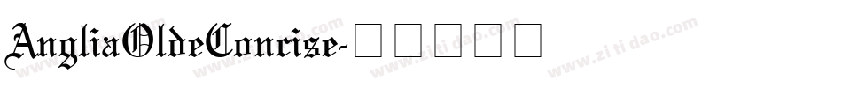 AngliaOldeConcise字体转换