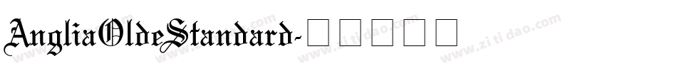 AngliaOldeStandard字体转换