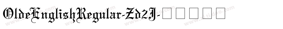 OldeEnglishRegular-Zd2J字体转换
