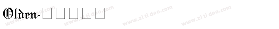 Olden字体转换