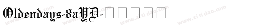 Oldendays-8aYD字体转换