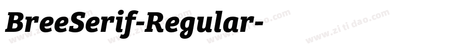BreeSerif-Regular字体转换