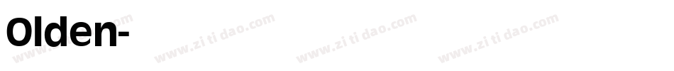 Olden字体转换
