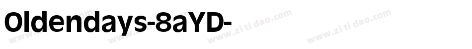 Oldendays-8aYD字体转换