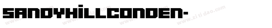 SandyhillConden字体转换