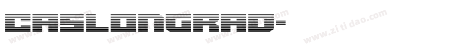 CaslonGraD字体转换