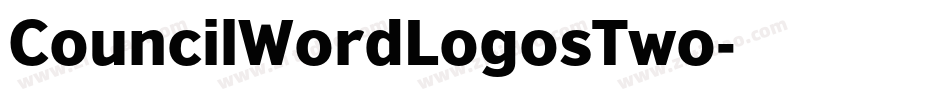 CouncilWordLogosTwo字体转换