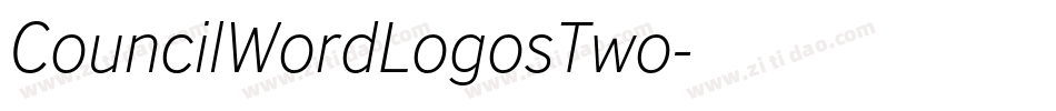 CouncilWordLogosTwo字体转换