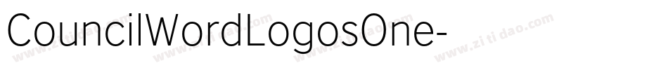 CouncilWordLogosOne字体转换