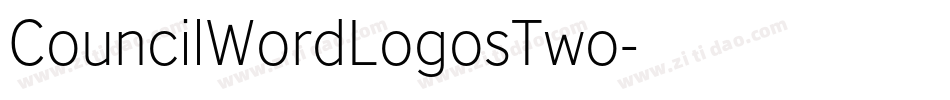 CouncilWordLogosTwo字体转换