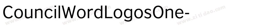 CouncilWordLogosOne字体转换
