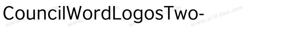 CouncilWordLogosTwo字体转换