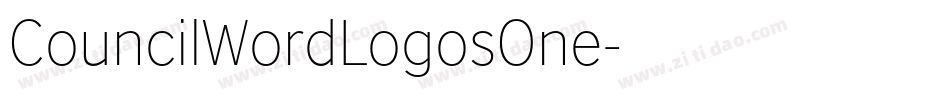 CouncilWordLogosOne字体转换