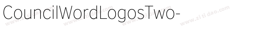 CouncilWordLogosTwo字体转换