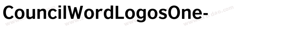 CouncilWordLogosOne字体转换