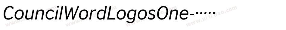CouncilWordLogosOne字体转换