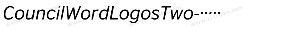 CouncilWordLogosTwo字体转换