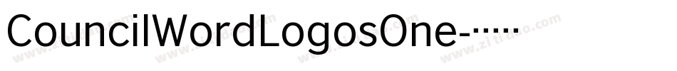 CouncilWordLogosOne字体转换